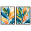 «Summer Breeze Duo», ensemble de décorations murales imprimées en acrylique encadrées par Art Remedy, cadre argenté, 24 x 30-135434917-135434915
