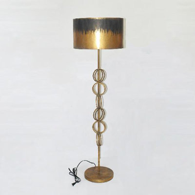 Lampe sur pied dorée 60 po Elik