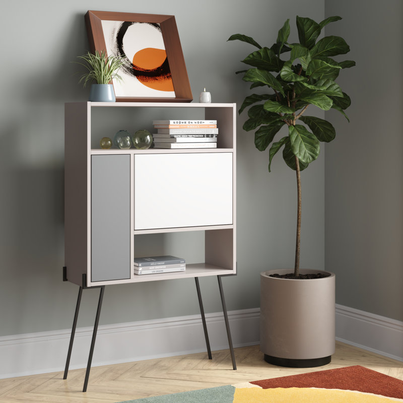 Ziva Desk, Light Mocha/White/Anthracite