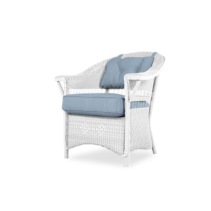 Nantucket Outdoor Dining Armchair, White, Serene Spa