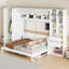 Lit escamotable, lit escamotable avec placard, tiroirs et tablettes