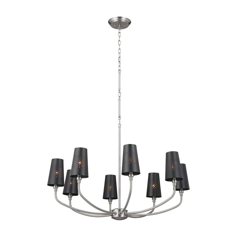 Lustre, Argent, H 24,5 po x l 36 po x P 36 po