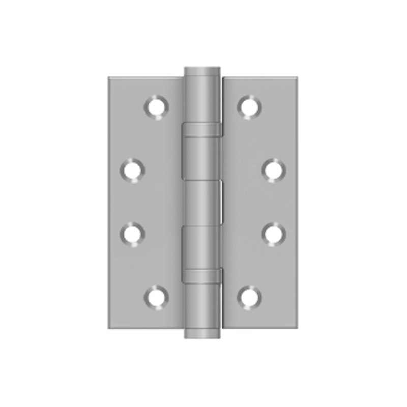 Deltana SS4030BU32D - Charnière de coin carrée en acier inoxydable brossé 4 po x 3 po