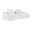 Canapé spacieux à 4 places - Mousse pleine, tissu velours côtelé doux, conception ergonomique, large, sans assemblage, 90 pouces, pour siège personnel, ergonomique, velours côtelé, assemblage requis-296790423