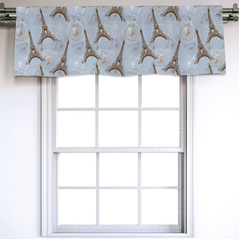 Sateen Ruffled Window Valance