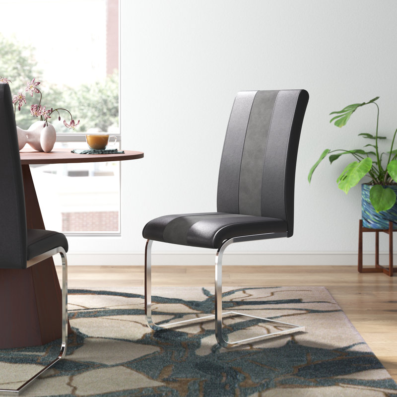 Admer 19'' H Upholstered Side Chair, Gray, 1