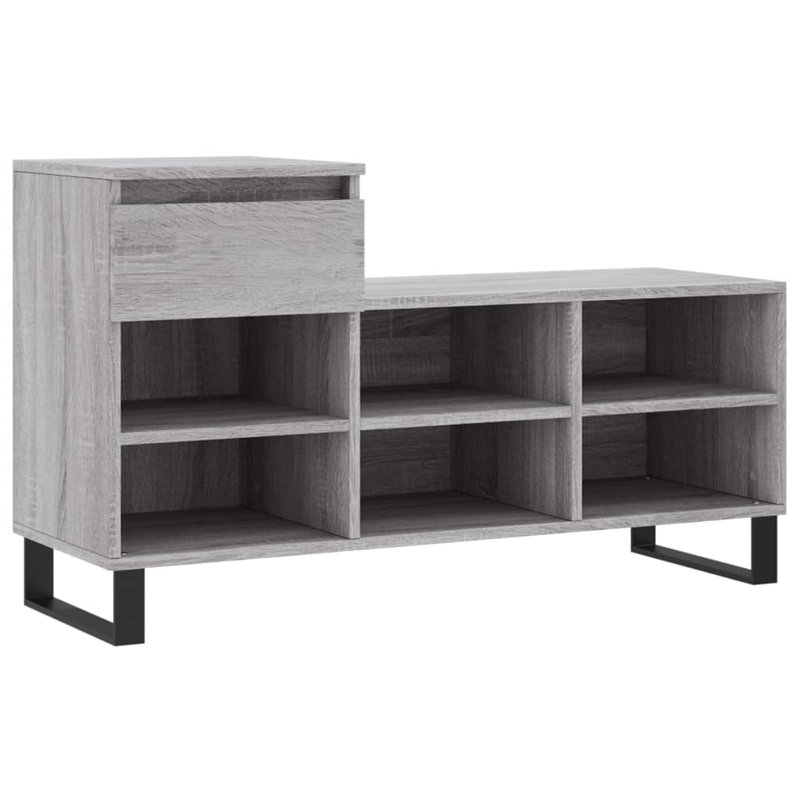 6 Pair Shoe Rack, Grey