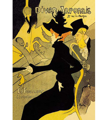 « divan japonais » par toulouse lautrec rétro