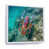 White Floater Framed