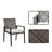 Square 4 - Person 35.43" Long Steel Dining Set With Cushions-1552725960