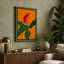 Crimson Bloom Rise Botanical - Wrapped Canvas-8048003-8048012