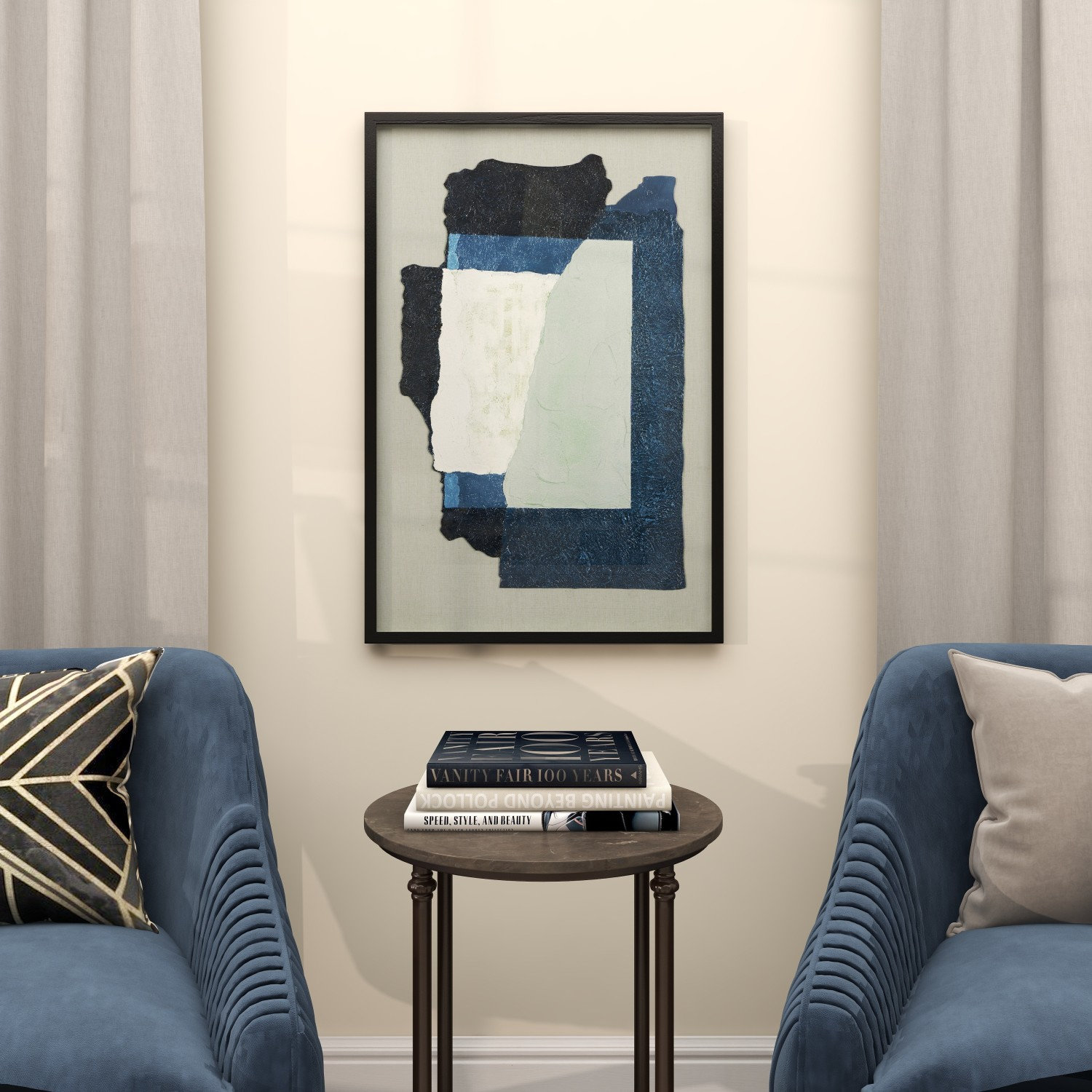 Canvas Wall Art, Blue