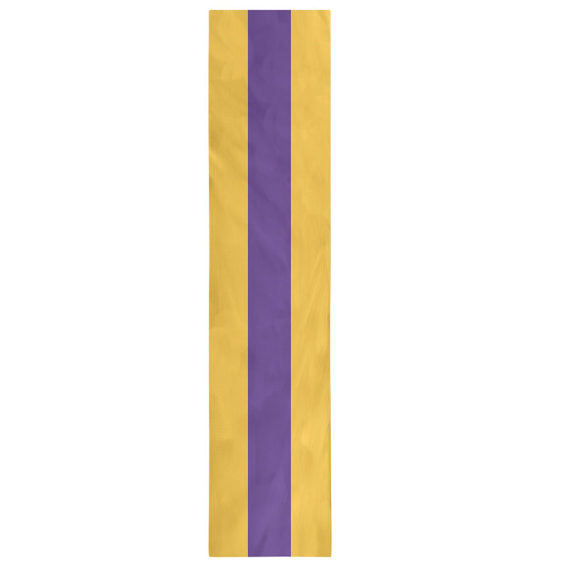 Minnesota Football Stripes Table Runner, 72" x 16", Cotton Blend, Gold/Purple