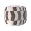 Pouf rond à carreaux 20 po Conaway