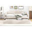 Lit de jour double capitonné capitonné, beige