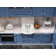 ELLAI 24-in Wall Mounted High Back Utility Sink White Ceramic Farmhouse Laundry Sink Bathroom Sink
