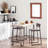 Reeno Counter Stool with Metal Frame