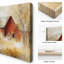 «Bare Tree Homestead - Winter Countryside Landscape», art mural sur toile tendue-129752677