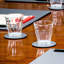 Sous-verre rond en similicuir-28759288-28759291