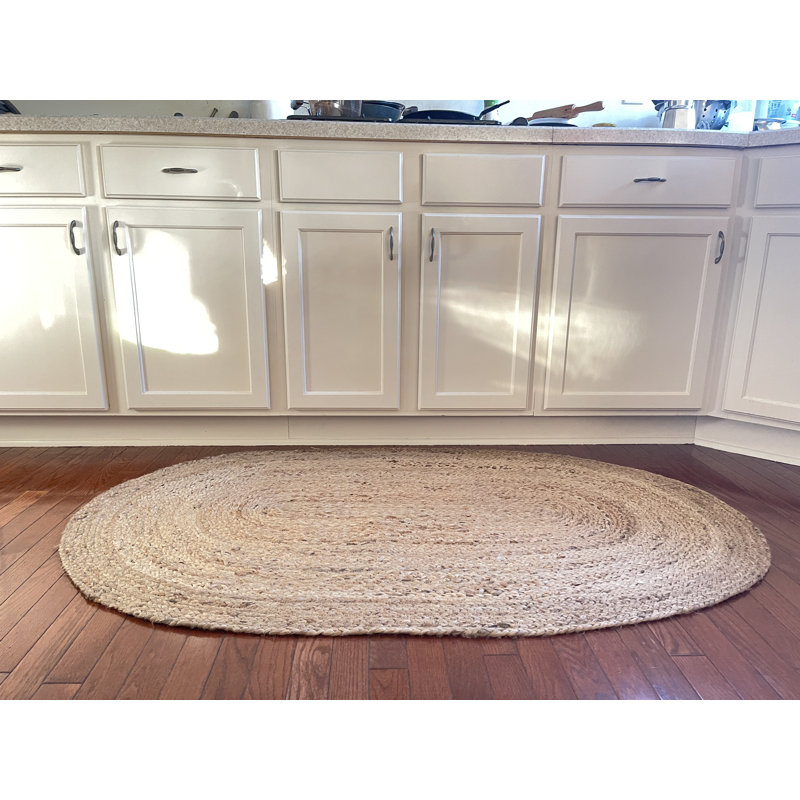 Tapis ovale en jute