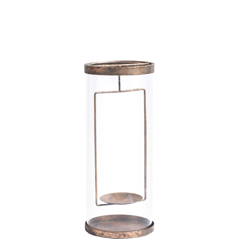 Hurricane Candle Holder, 13" H x 5" W x 5" D