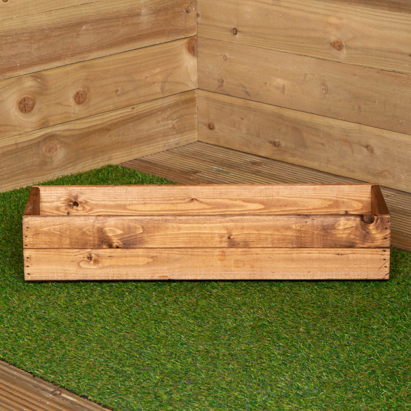 Caullin Wood Pot Planter
