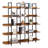 5 Tier Bookcase Home Office Open Bookshelf, Vintage Industrial Style Shelf With Metal Frame, Mdf Board-1285615008