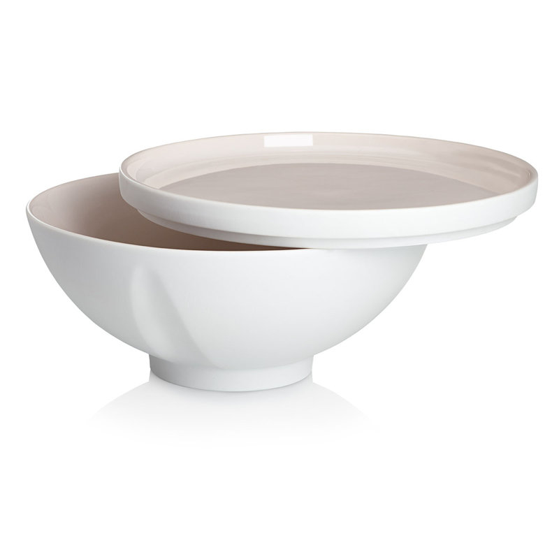 L'Econome By STARCK Porcelain Salad Bowl, Blush Pink