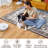 Machine Washable 5x7 Ft Vintage Boho Floral Rug, Non-Slip, Low Pile for Living Room/Bedroom/Entryway/Dining Room/Office (Red)-956694100
