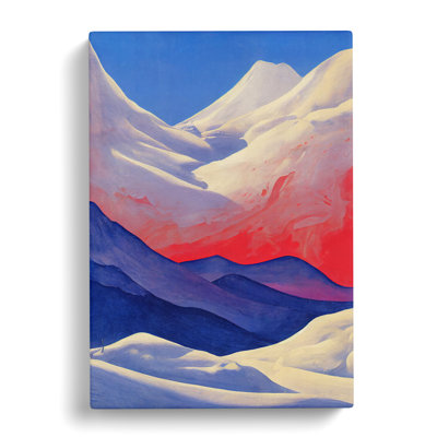Modern Winter Landscape - Wrapped Canvas
