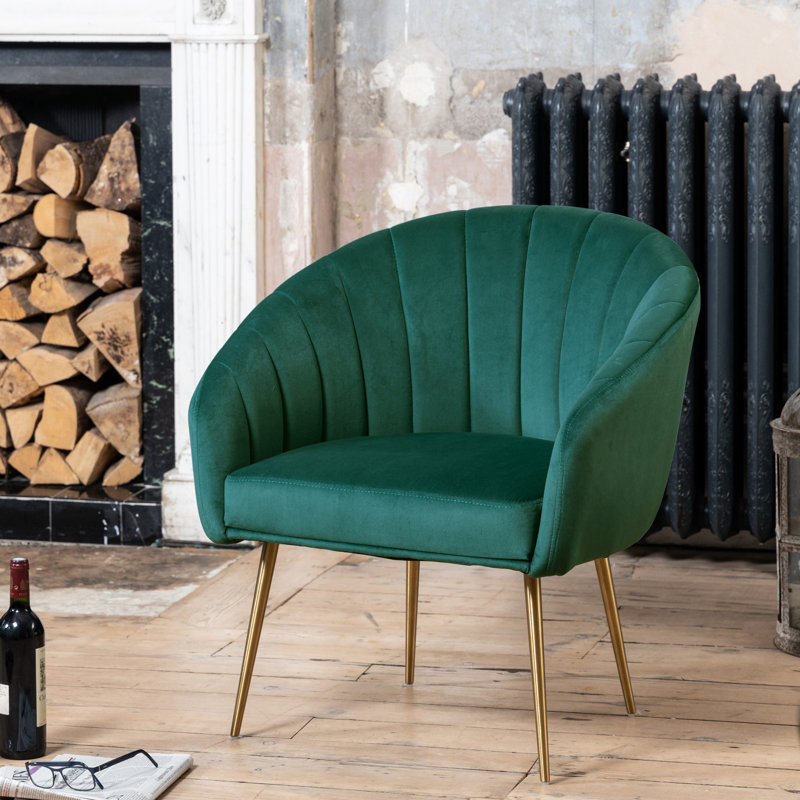 Jaylynn Upholstered Accent Chair, Green