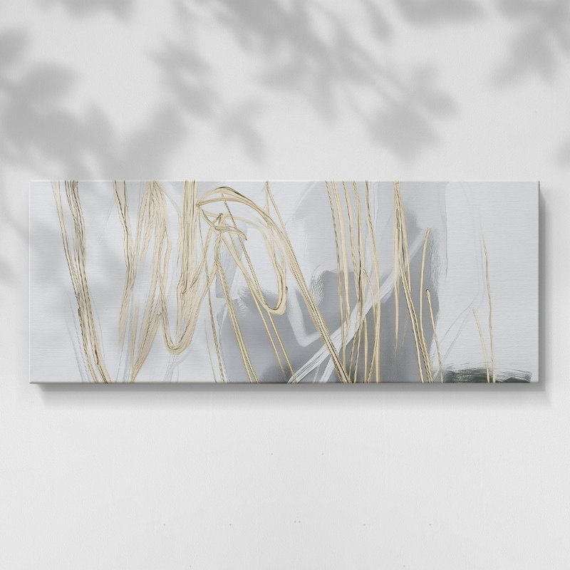 Abstract Seris 6 #XLVII-Wide Gallery Wrapped Canvas, 12" H x 30" W