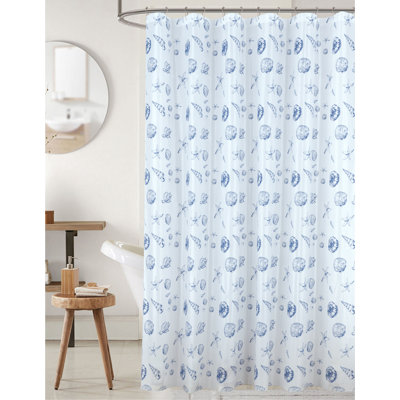 Rideau de douche imperméable avec crochets Caspian Peva