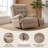 Electric Recliner Chair with 270° Swivel Base, USB & Type-C Charging, Storage Pockets-1832212003