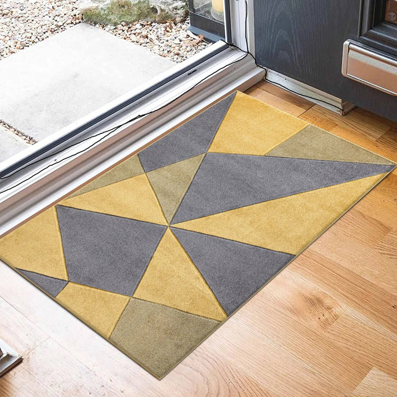 Wenee Indoor Doormat, Ochre