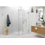 Illume 44 in. x 40.5 in. x 78 in. 90-degree wall hinged Fully Frameless Glass Shower Enclosure-1304702861