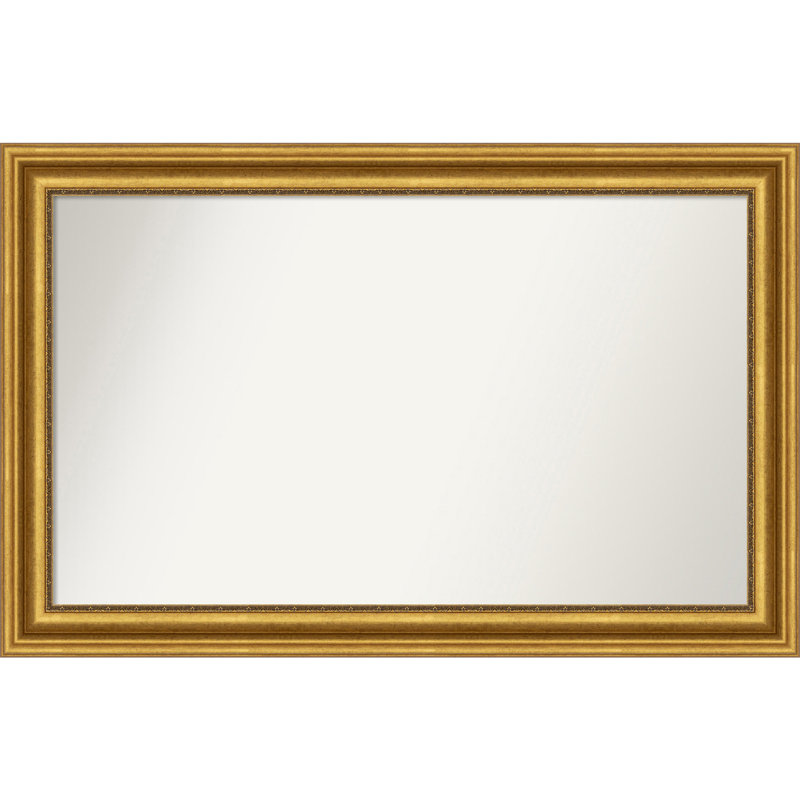 Miroir de salle de bain Jashawna, 30,75 po x 47,75 po, Doré