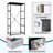4 Drawer Dresser for Bedroom, Narrow Chest of Drawers, Wooden Top and Study Iron Frame 18"x37.5"-(WxH)