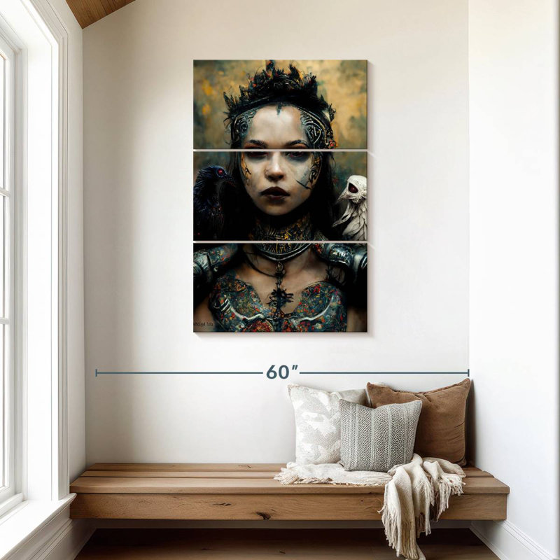 Hitzel Raven Queen, 45" H x 28" W