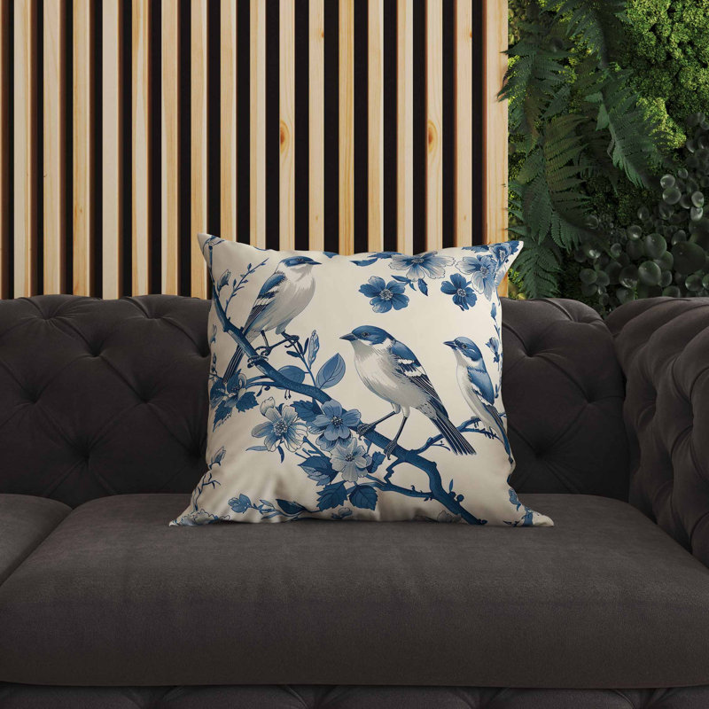 Coussin intérieur / extérieur Skyline Chorus, Beige, Square 16"