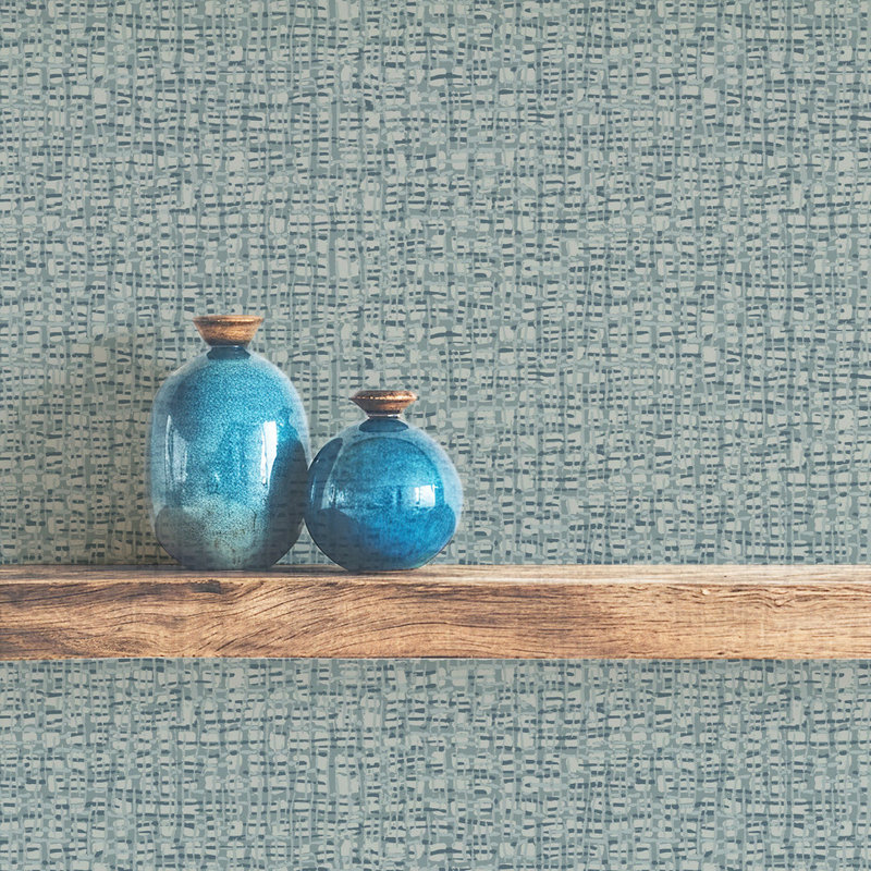 Atomic Weave - Wallpaper, Blue, Premium Paper