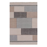 Geometric Area Rug in Beige/Gray/Black