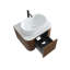 Meuble-lavabo 24 po avec lavabo ovale en céramique blanche et porte-serviettes-133405914-133405916