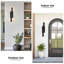 Applique murale d'extérieur à DEL 26 po en aluminium noir à intensité variable-104387607-123405886