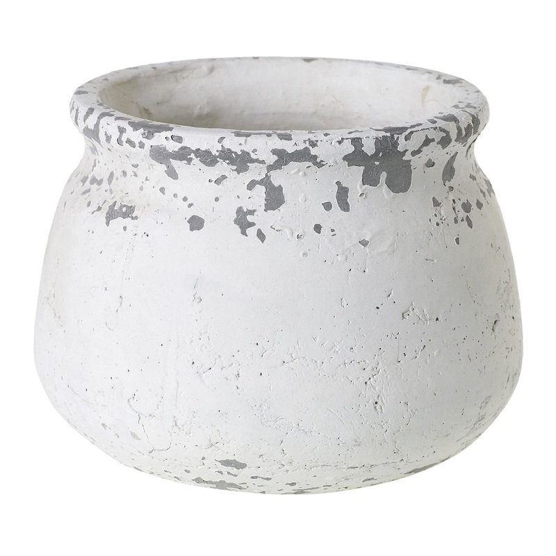 Pot de fleurs en céramique Gjelosh, H 5,25 po x l 7 po x P 7 po