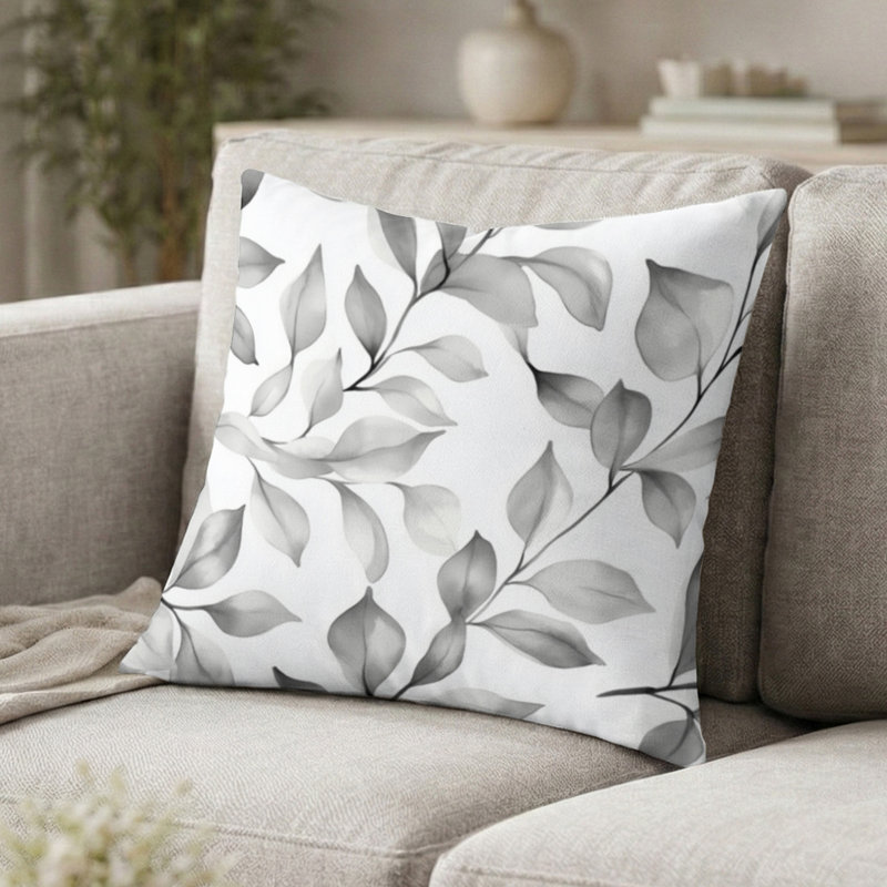 Coussin Floral, H 20 po x l 20 po