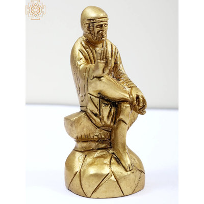 Petite sculpture en laiton 3 po Shidi Sai Baba