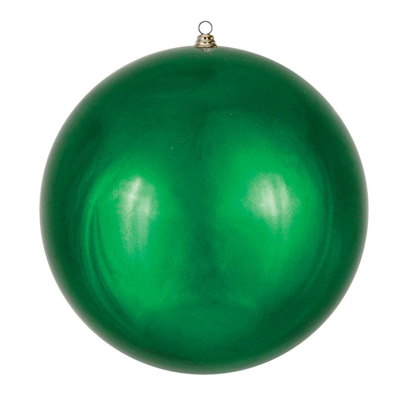 Ornement de Noël en forme de boule, H 20 po x l 20 po x P 20 po, Émeraude