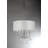 Bizet Glass Detailed & Polished Chrome Chandelier