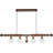 Wood And Globe Linear Chandelier